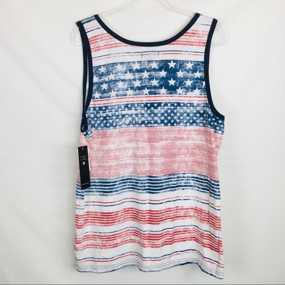 Ocean Current | Patriotic Unisex Chest Pocket Tank NWT - Picture 9 of 9